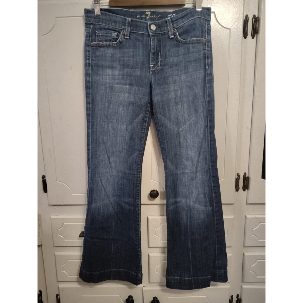 Seven For All Mankind Dojo Jeans Size 28 Vtg USA Low Rise 7 For All Mankind